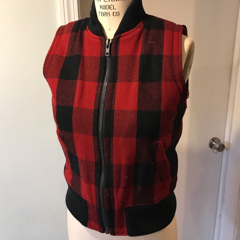 Madewell Plaid Vest